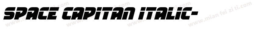 Space Capitan Italic字体转换